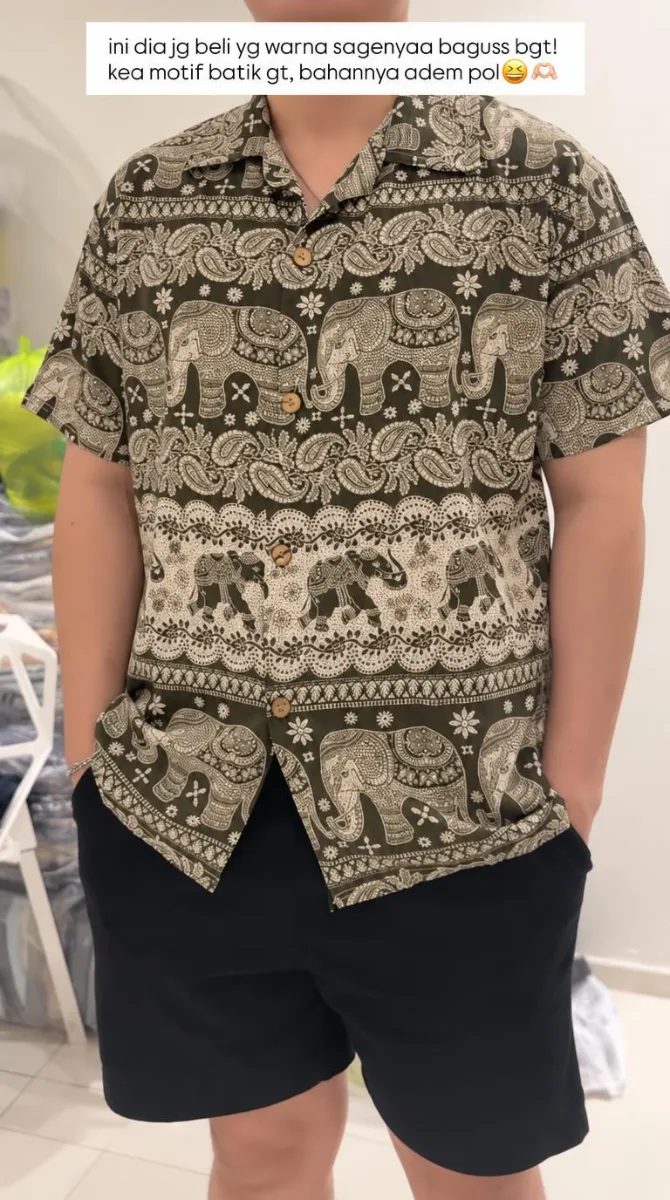 Kemeja Gajah pria — foto 3 dari 4